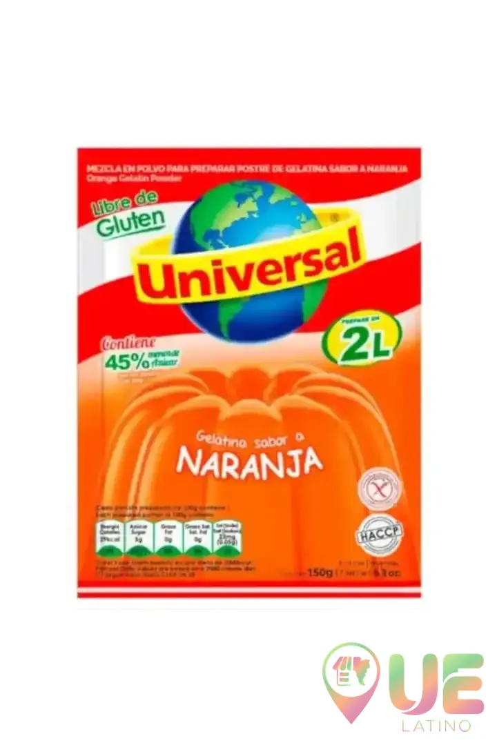 Gelatina De Naranja Universal 150G
