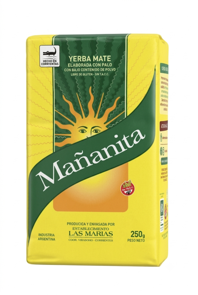 Yerba Mate Mañanita 250g: Milder Geschmack und geringer Staubanteil