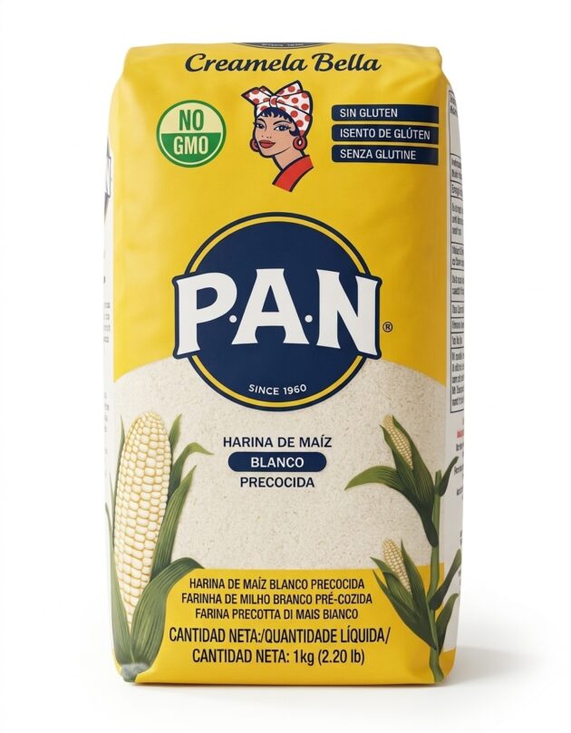 Vorgekochtes weißes Maismehl P.A.N. (1 kg) – Glutenfrei