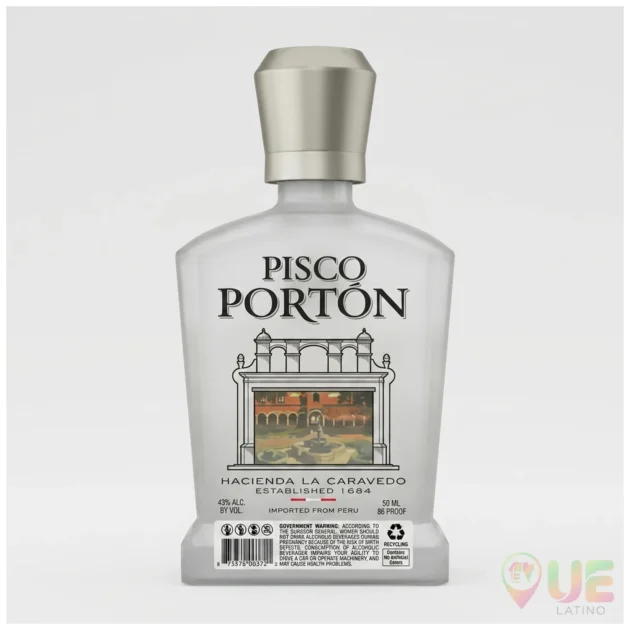 Bottle of Pisco Portón Peruvian spirit