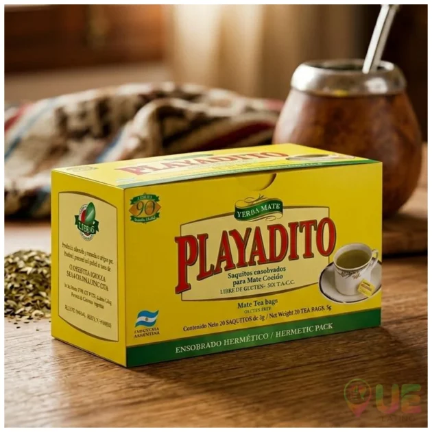 Yerba Mate Playadito en Saquitos – Mate Cocido Sin TACC (20 unidades)